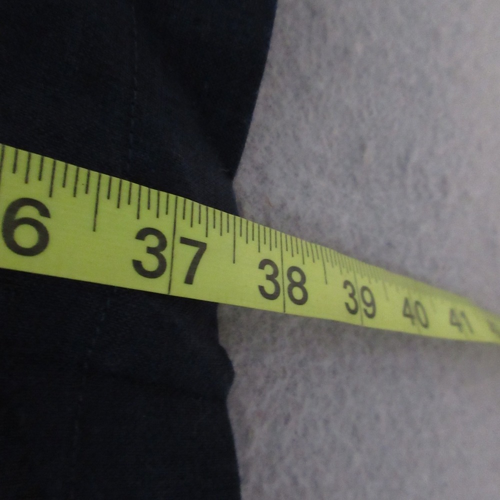 Quince Skirt XL 100% European Linen Maxi Skirt Deep Navy Blue Side Slit NWT - Picture 5 of 10